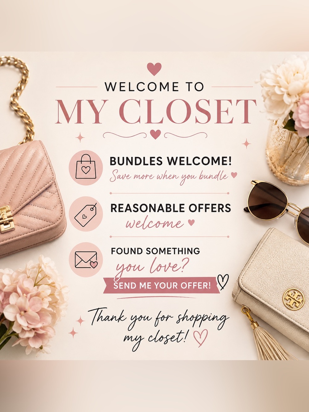 WELCOME TO MY CLOSET 💕 | BUNDLES & OFFERS WELCOME